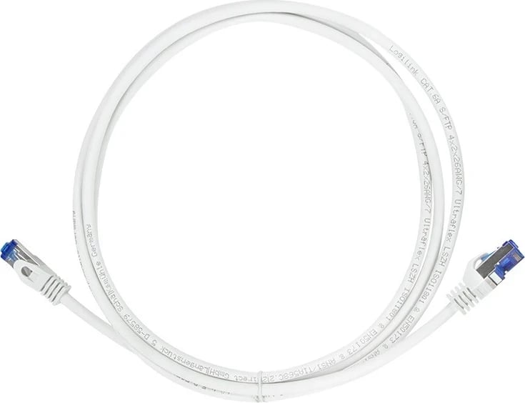 Kabllo patchcord Logilink, RJ-45 S/FTP, 20m, e bardhë