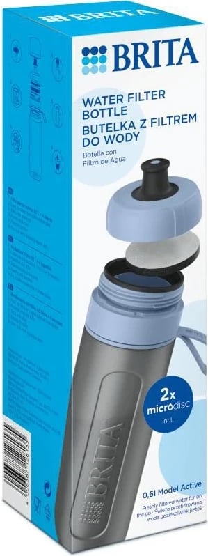 Shishe filtruese Brita Active blu 2-disk