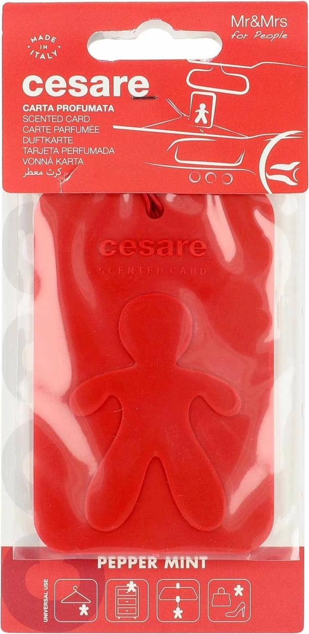 Cesare card pepper mint red