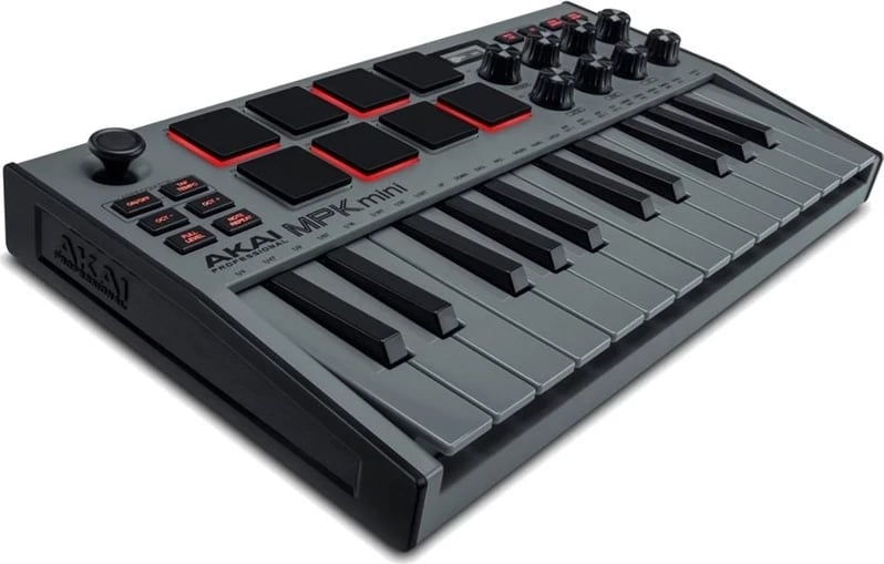 Mikset për DJ AKAI MPK Mini MK3, MIDI USB, e zezë / hiri