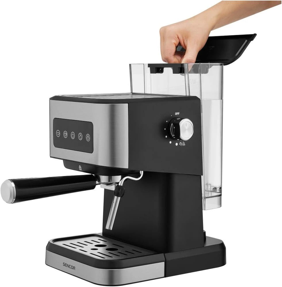 Aparat për kafe espresso Sencor SES 4020SS, i zi/argjend