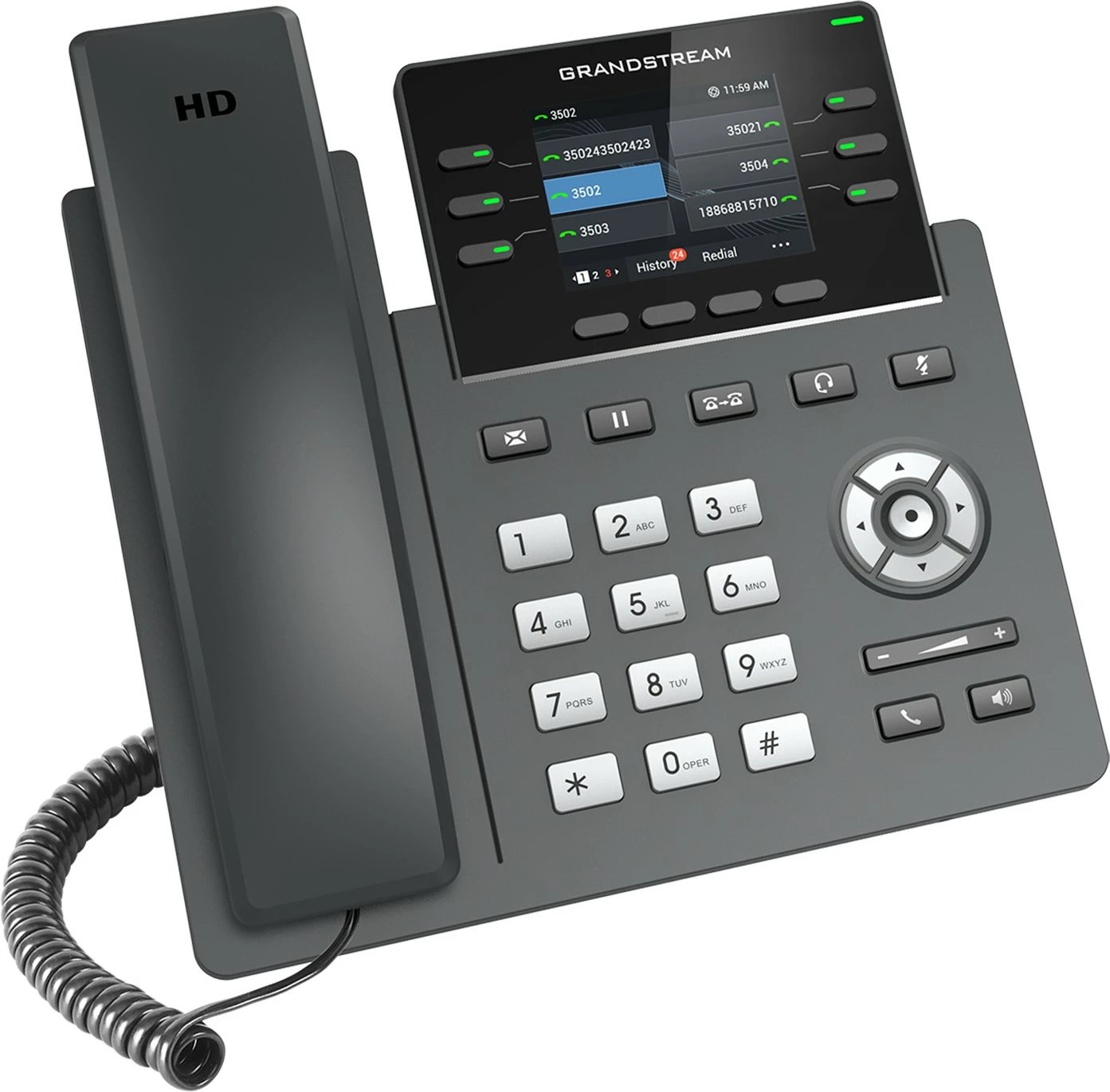 Telefon IP Grandstream GRP2613, 6 linja, i zi