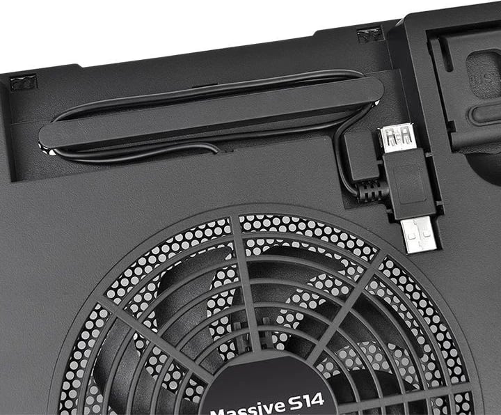 Mauspad ftohës për notebook Thermaltake Massive S14, 15 inç, i zi