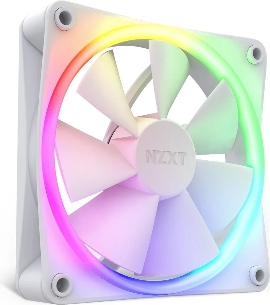 Ventilator kasë NZXT F120 RGB, 12 cm, Bardhë