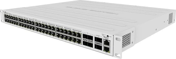 Switch MikroTik CRS354-48P-4S+2Q+RM, Managed, L3, Gigabit Ethernet, PoE, Rack mounting, 1U