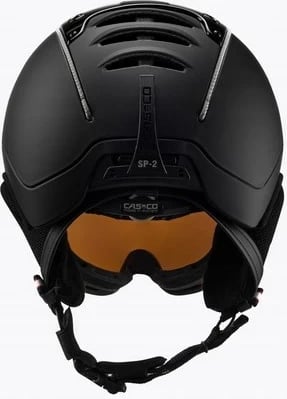 Helmetë skijimi CASCO SP-2 Carbonic Visor, M, E zezë