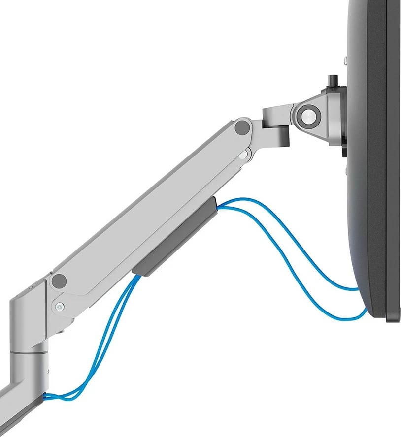 Krah monitori Neomounts DS70-250SL1, Clamp/Grommet, 9 kg, 17-35", Argjendtë