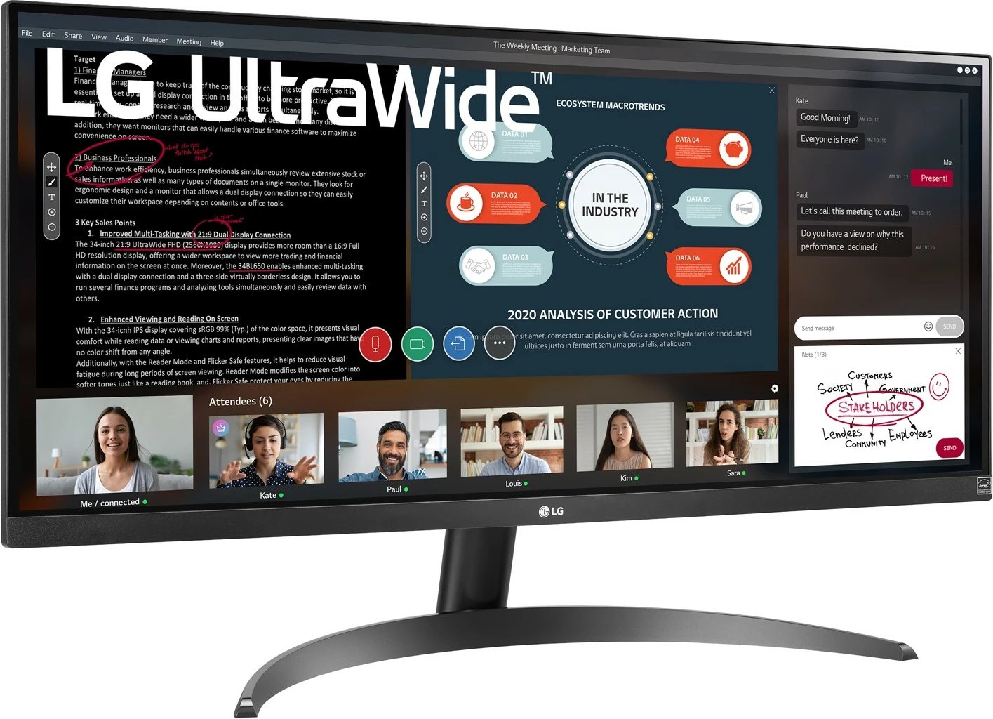 Monitor LG 29WP500-B, 29", UltraWide Full HD, LED, i zi