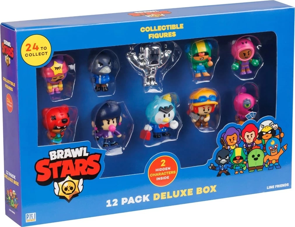 Figura Brawl Stars S1, P.M.I. Kids World, 12 Pack Deluxe Box