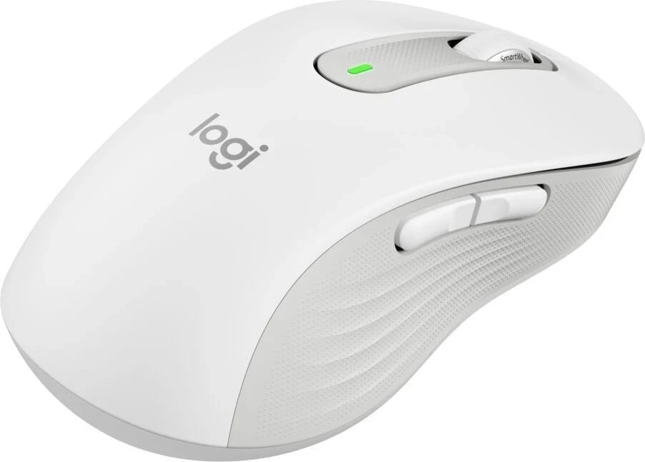 Mausi wireless për të majtë, Logitech, i bardhë