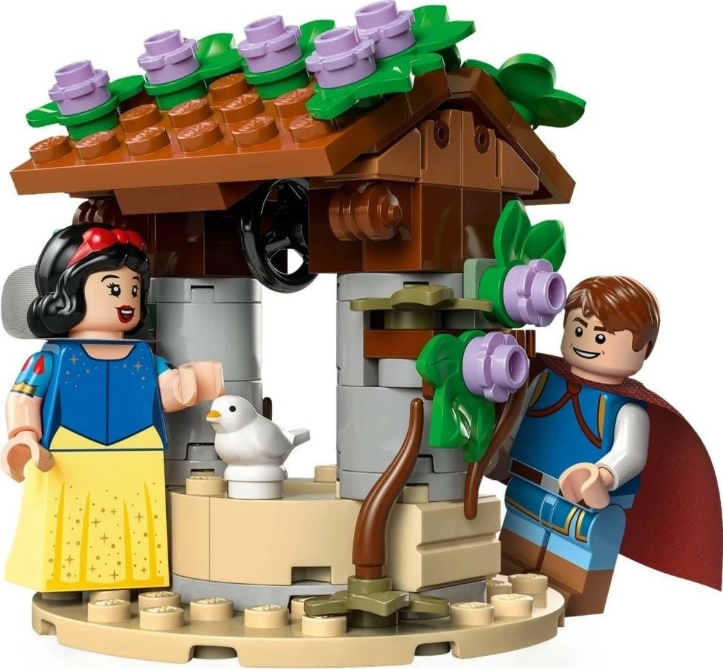 Konstruksion LEGO Disney 43242 Chatka Królewny Śnieżki dhe shtatë xhuxhëve