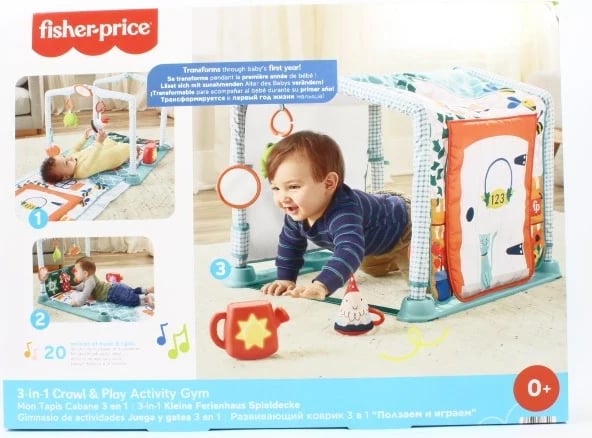 Mat edukativ Fisher Price Explorer House, MATTEL, Multikolor