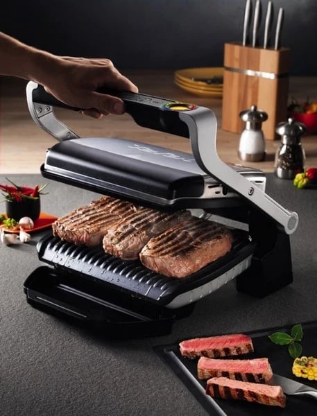 Skarë tavoline Tefal GC712D34 OptiGrill+, e zezë/argjend