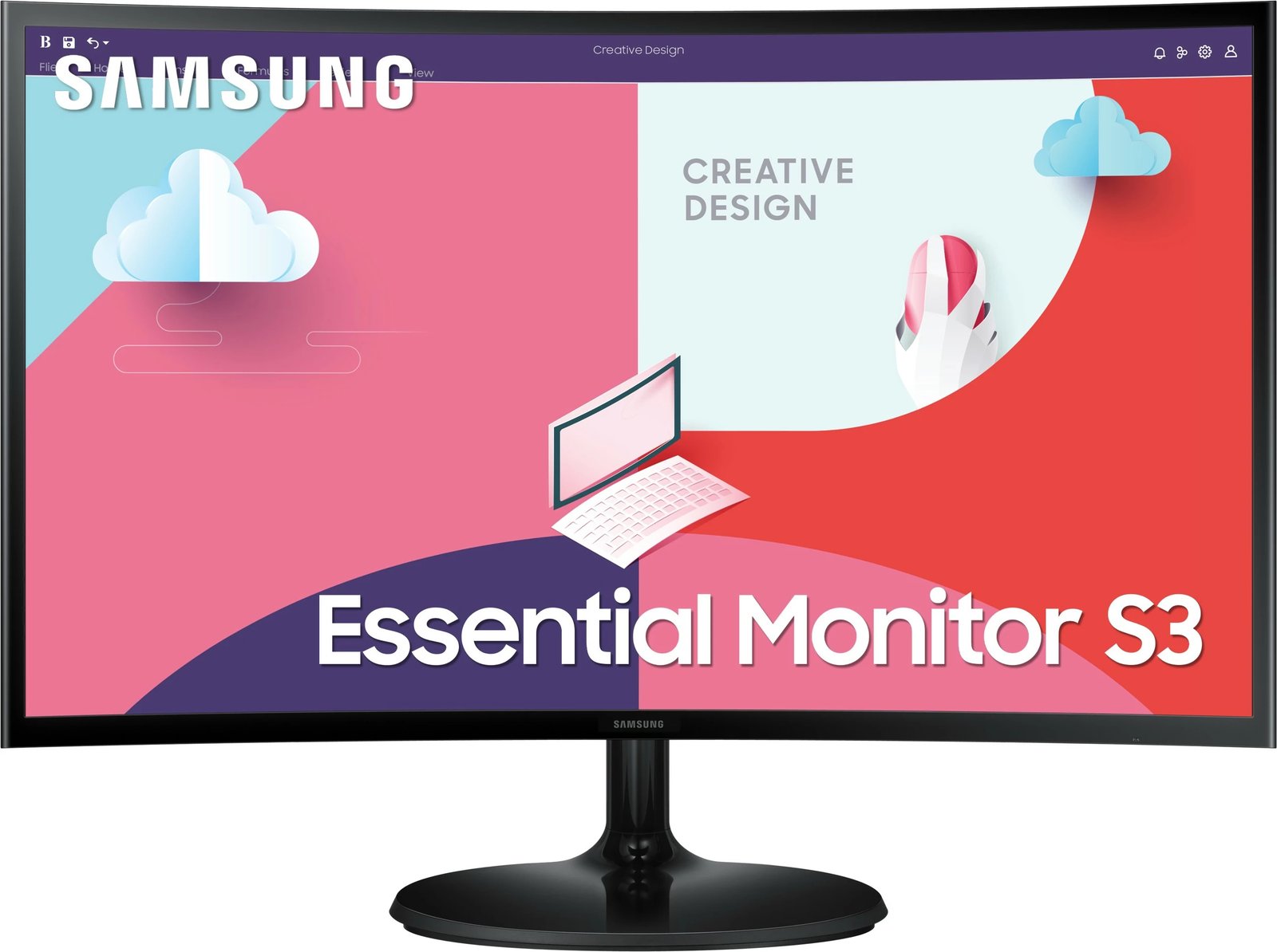 Monitor Samsung S36C, 24", Full HD, 75Hz, i zi