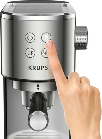 Aparat për kafe Krups Virtuoso, Semi-Auto, hiri 