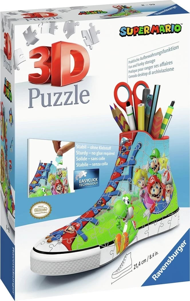 Puzzle 3D Ravensburger Super Mario Sneaker, 108 pjesë