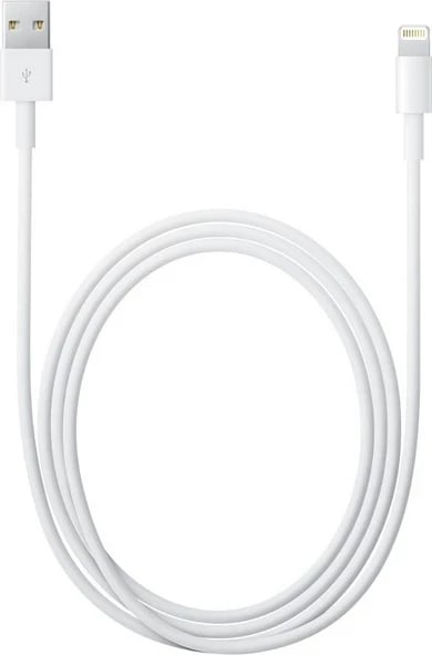 Kabllo karikuese Apple Lightning - USB, 2m, e bardhë