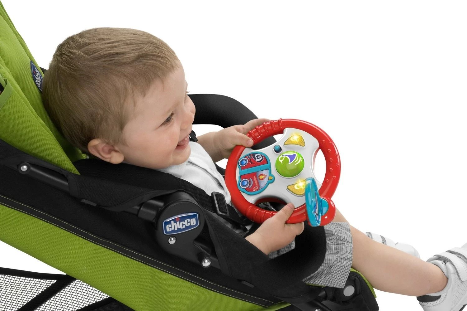 Lodër interaktive Chicco Baby Sense & Focus, plastike, gri