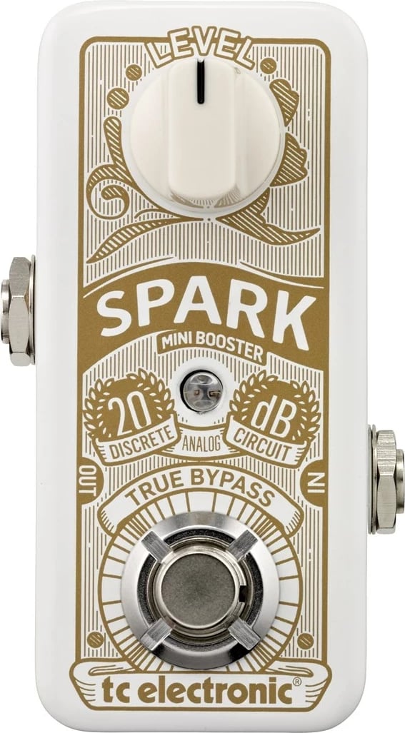 Pedal efektash TC Electronic Spark Mini, për kitarë, Beige