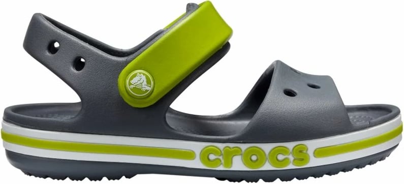 Sandale për fëmijë Crocs Bayaband, të gjelbërta dhe gri