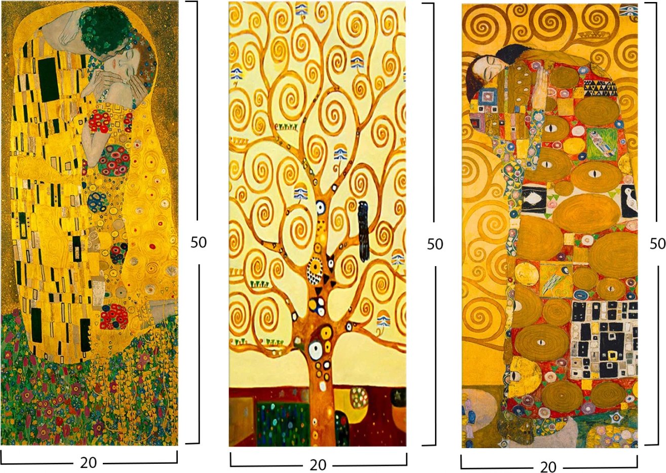 Pikturë kanavacë MDF Art Nouveau, FH7204.04, 60x0,3x50 cm