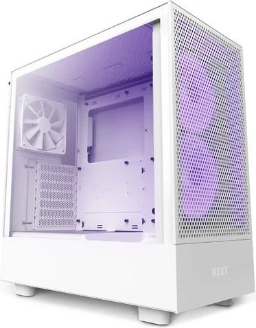 Kasë NZXT H5 Flow RGB, Midi Tower, e bardhë