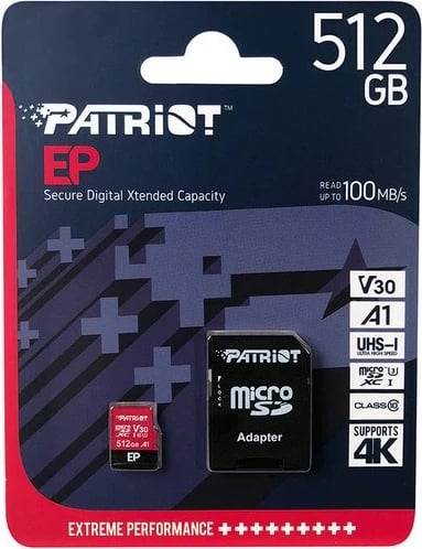 MicroSD Patriot memory, 512 GB