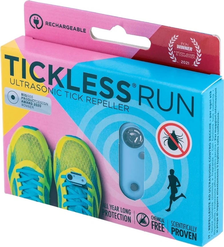 Repelues kundër rriqrave TICKLESS Run, Blu