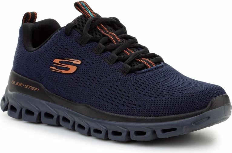 Atlete për meshkuj Skechers, blu të errët dhe të zezë