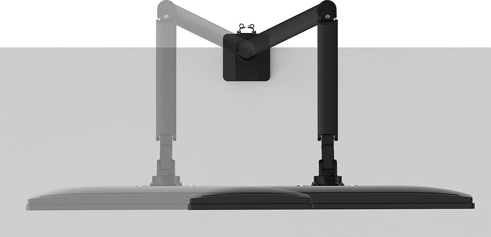 Krah monitori Neomounts DS70-250BL1, Clamp/Grommet, 9 kg, 43.2 cm (17"), 88.9 cm (35"), 100 x 100 mm, E zezë