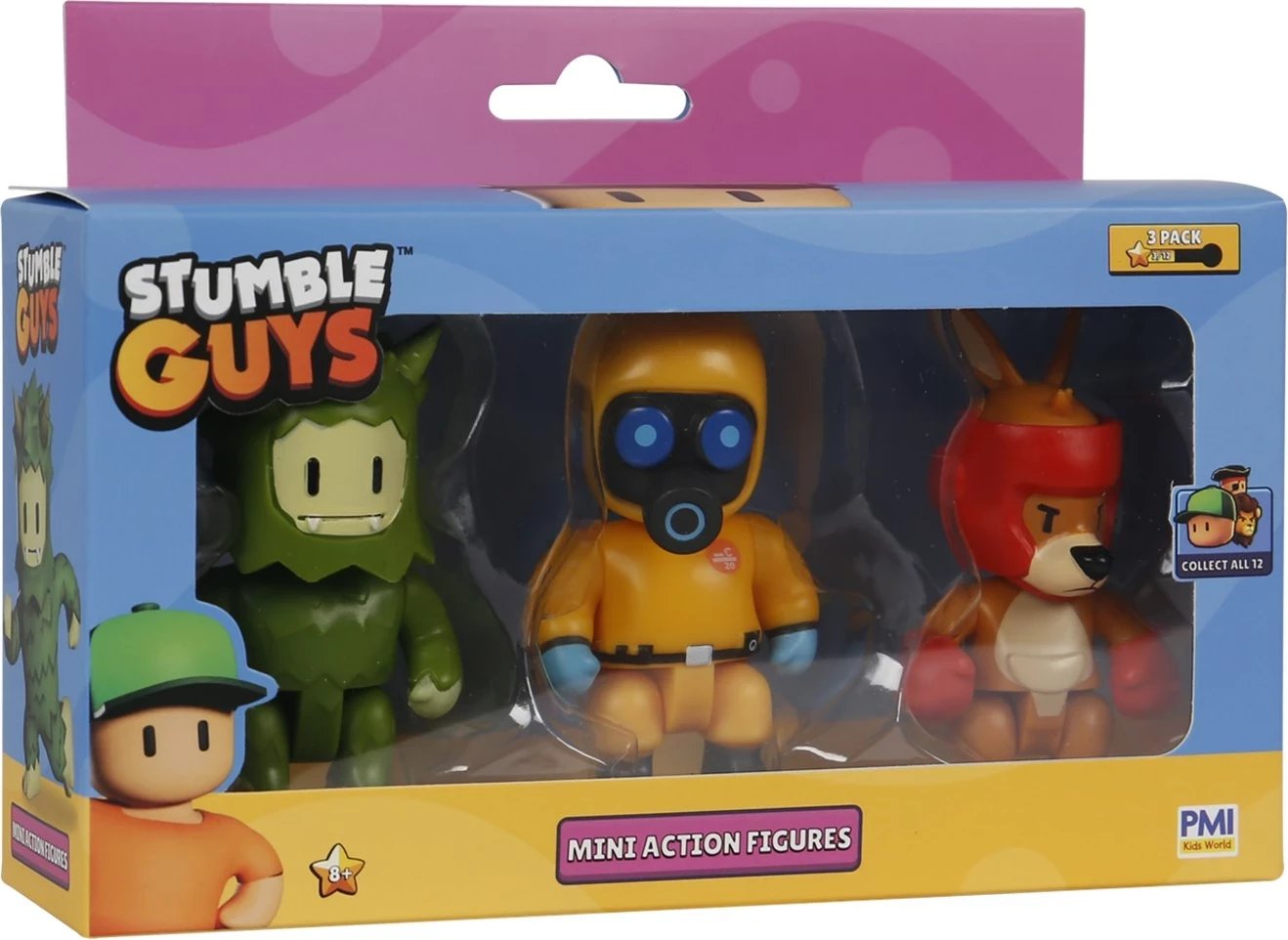 Figura aksioni mini Stumble Guys, P.M.I. Kids World, 3 copë