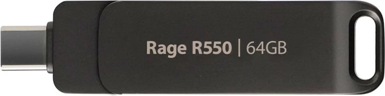 Flashdrive Patriot Rage R550, 64GB, USB A+C, E zezë