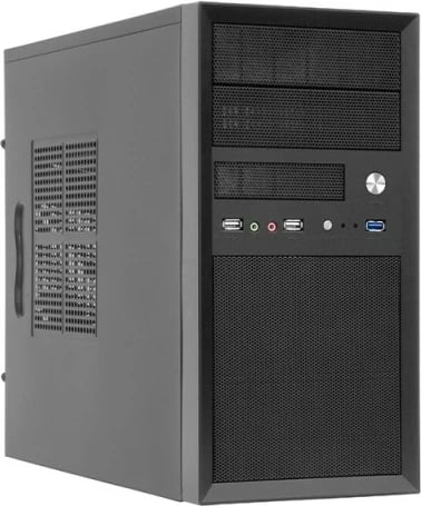 Kasë Chieftec Mesh MidiTower LCX-01SLSLB, ATX, 400 W, Argjendtë