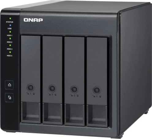 Kasë QNAP TR-004, HDD/SSD, 2.5/3.5", Serial ATA II, 3 Gbit/s, Hot-swap, E zezë