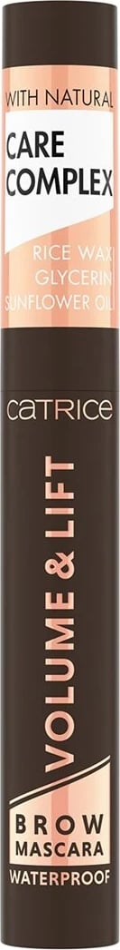 Maskarë për vetulla Catrice, Volume & Lift Waterproof, no.040 Dark Brown, 5ml