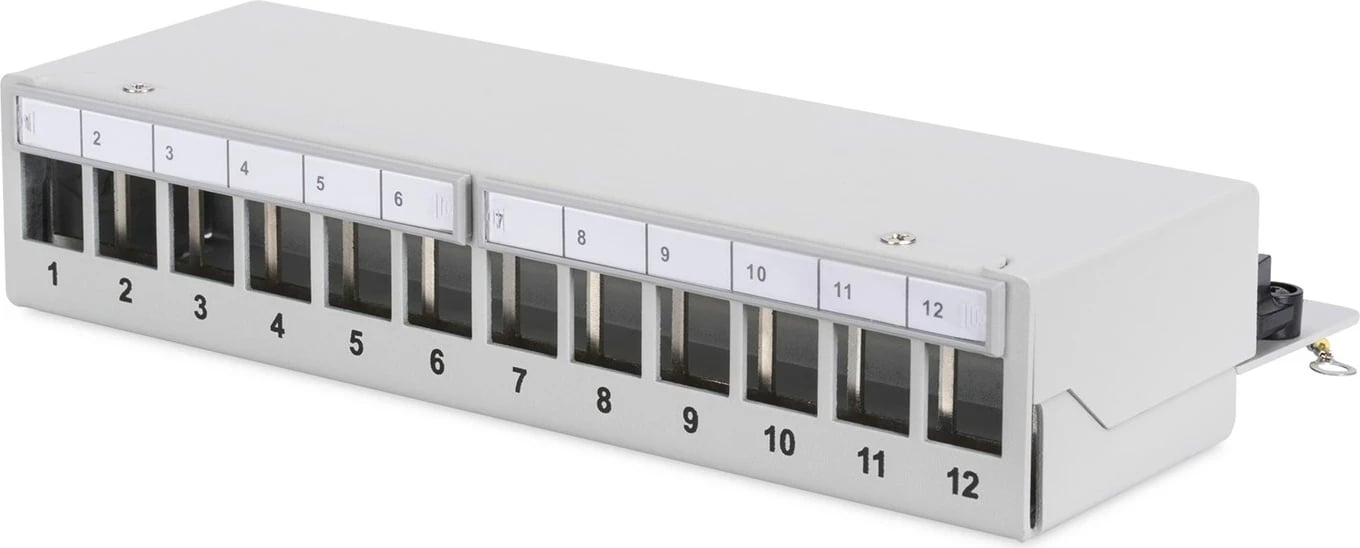 Panel patch DIGITUS DN-93706, RJ-45, Gri