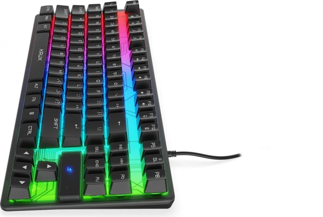 Tastierë për lojtarë Krux, RGB, e zezë