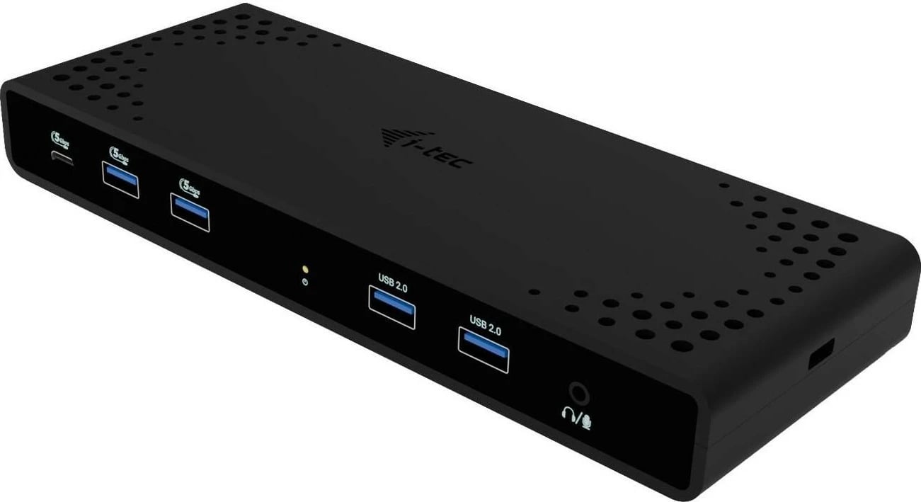 Docking station i-tec Universal Dual 4K, 2xDP, 2xHDMI, LAN, Audio, Power Delivery 85W, e zezë