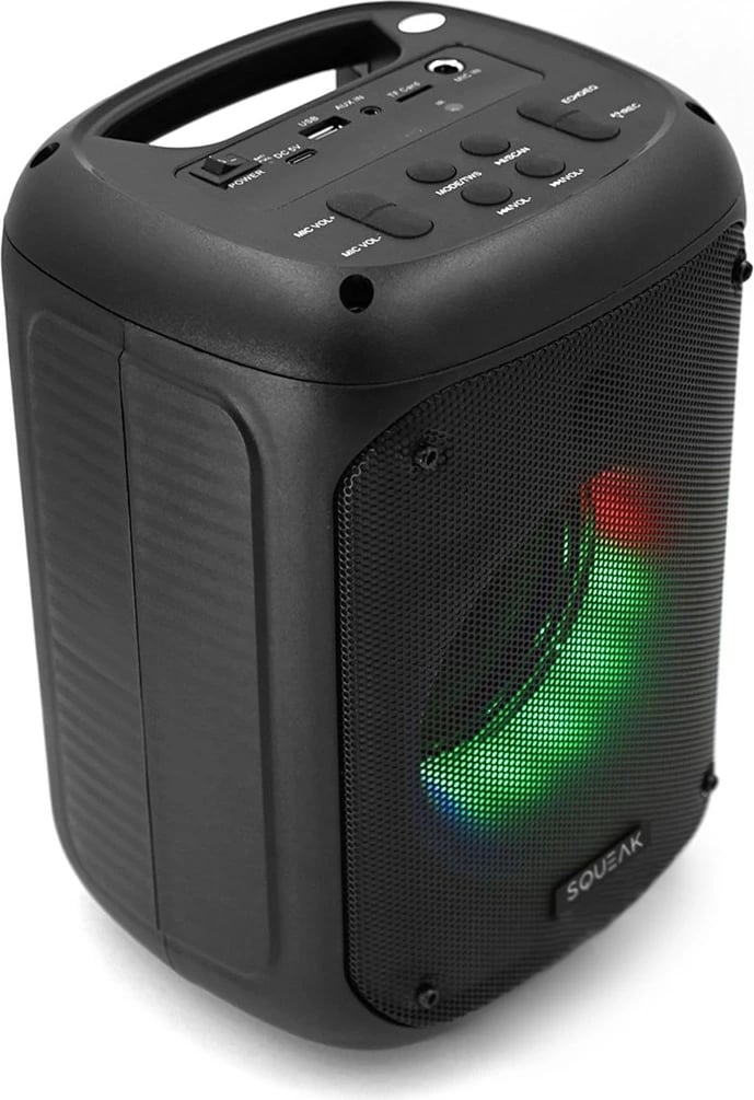 Karaoke speaker SQUEAK BEATFLOW BT 5.0 + EDR SQ1005, e zezë