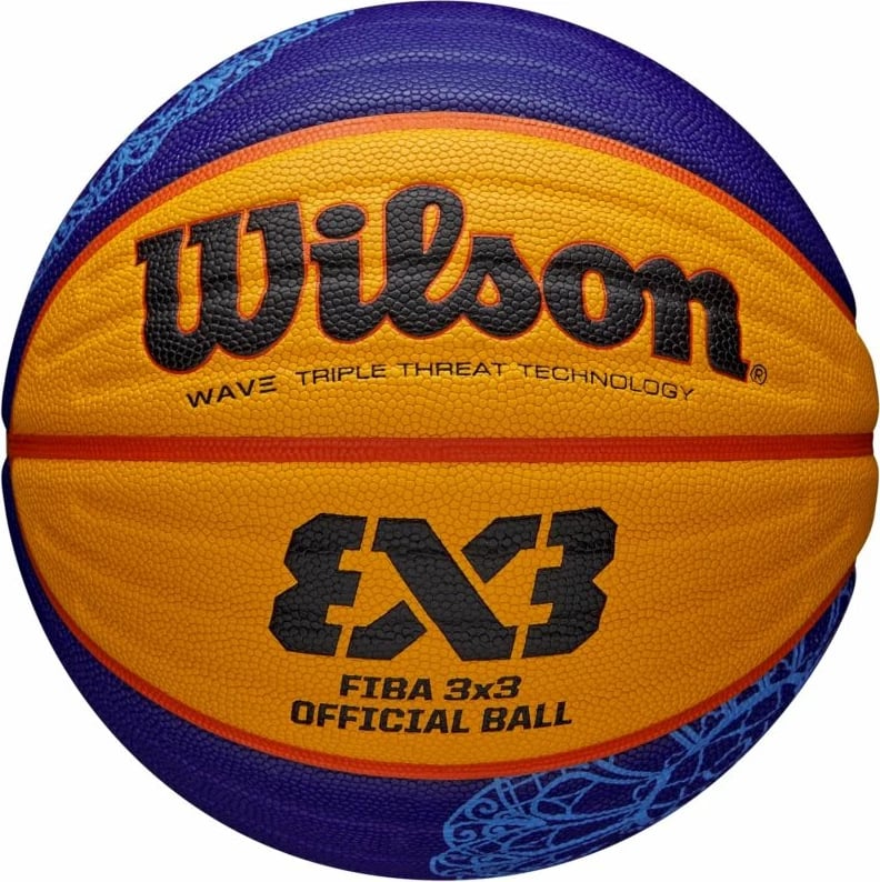 Top basketbolli Wilson për meshkuj dhe femra, blu dhe të verdhë