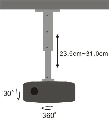 Mbajtës për projektor SBOX, PM-102, 15kg