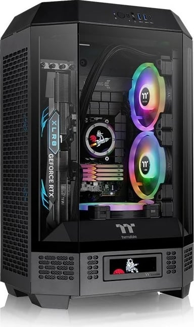 Kasë Thermaltake The Tower 300, Micro Tower, micro ATX, Mini-ITX, e zezë