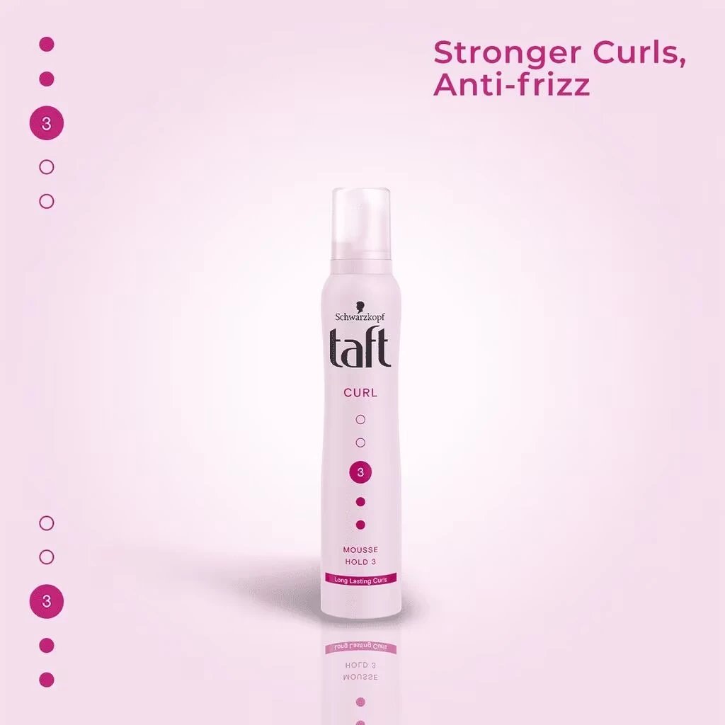 Shkume per floke Taft Curl 3, 200 ml