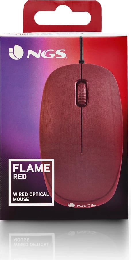 Maus NGS Flame 1000dpi i kuq