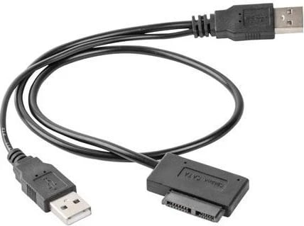 Adapter USB Gembird për SATA Slim SSD, e zezë