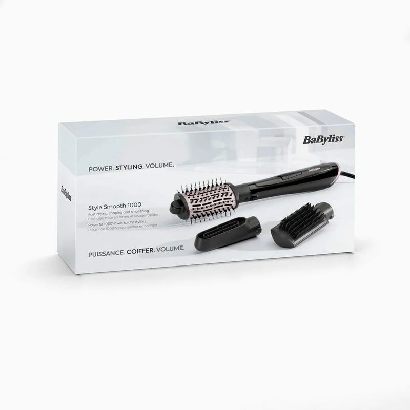 Brushë e nxehtë Babyliss STYLE SMOOTH 1000 AS128E, e zezë