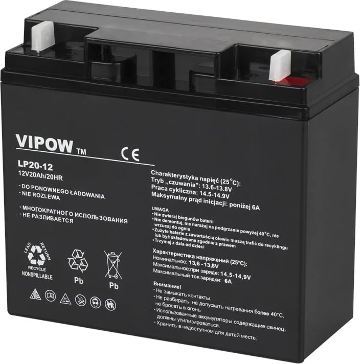 Bateri gel VIPOW 12V 20Ah