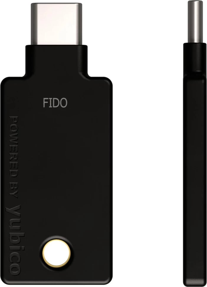 USB Çelës sigurie YUBICO, NFC, USB-C, i zi 