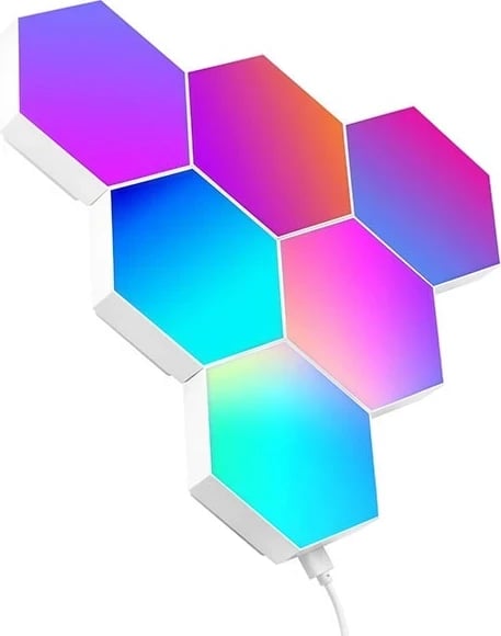 Lampat LED hexagonale për Gamers, Tracer, me ngjyra RGB
