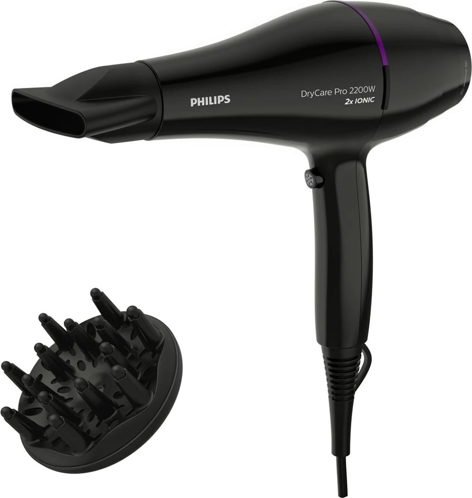 Tharëse flokësh Philips DryCare BHD274/00, e zezë